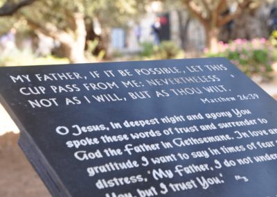 Gethsemane inscription